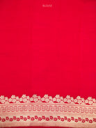 Red Floral Boota Pure Silk Handloom Banarasi Saree - Sacred Weaves