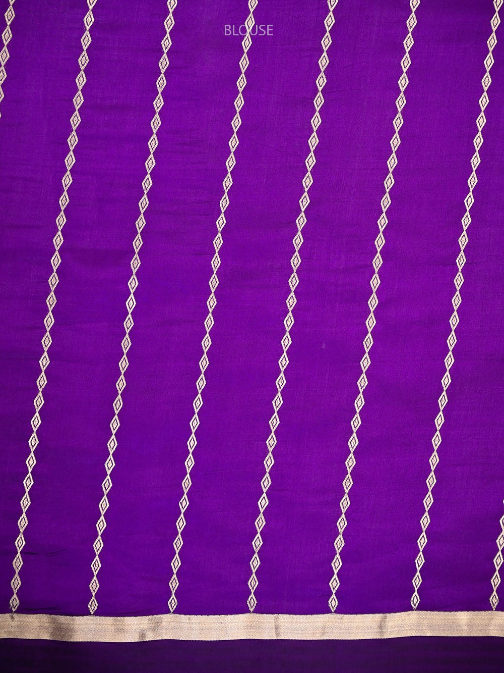 Purple Floral Boota Pure Silk Handloom Banarasi Saree - Sacred Weaves