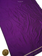 Purple Meenakari Booti Katan Silk Handloom Banarasi Suit - Sacred Weaves