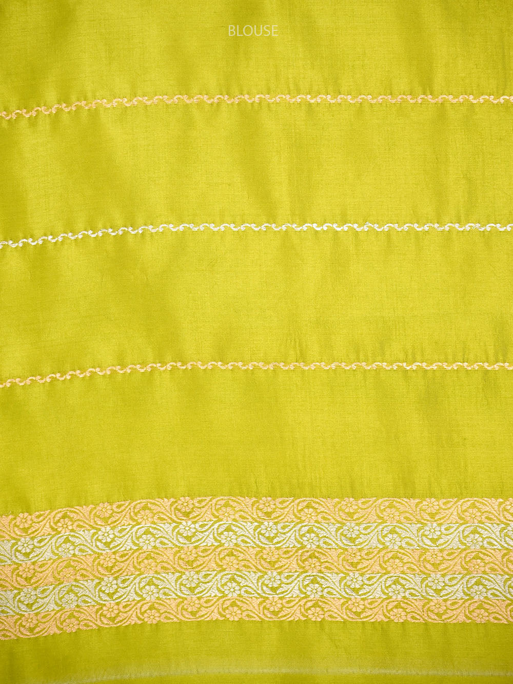 Parrot Green Booti Katan Silk Handloom Banarasi Saree - Sacred Weaves