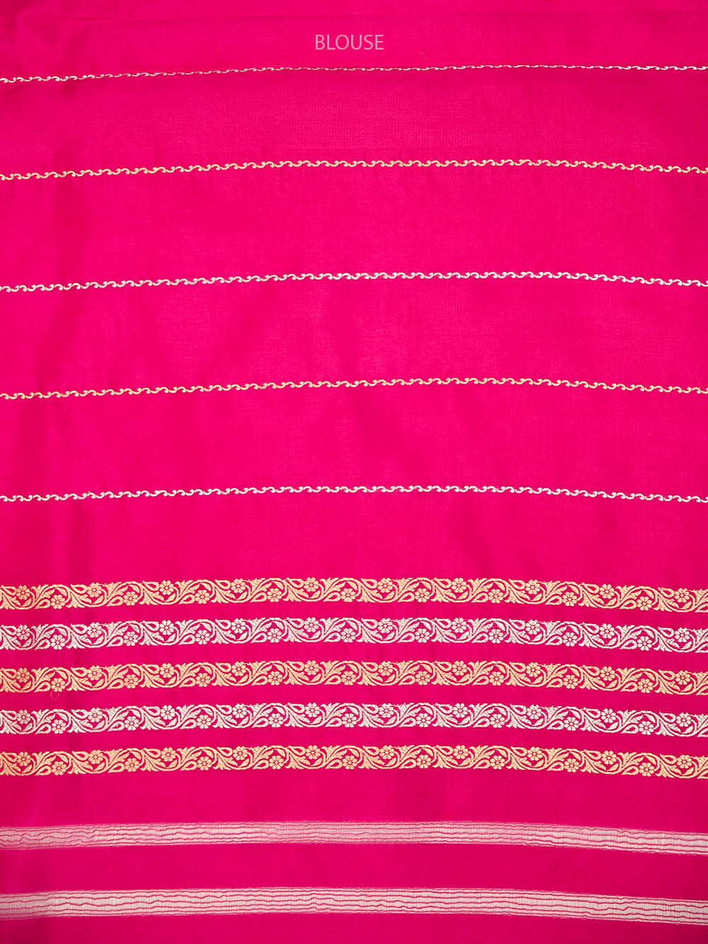 Magenta Booti Katan Silk Handloom Banarasi Saree - Sacred Weaves