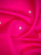 Magenta Booti Katan Silk Handloom Banarasi Saree - Sacred Weaves