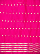 Magenta Booti Katan Silk Handloom Banarasi Saree - Sacred Weaves