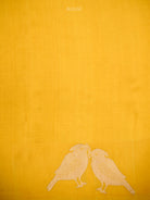Yellow Floral Booti Pure Handloom Banarasi Soft Silk Saree - Sacred Weaves