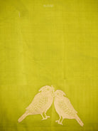 Lime Green Booti Pure Silk Handloom Banarasi Saree - Sacred Weaves