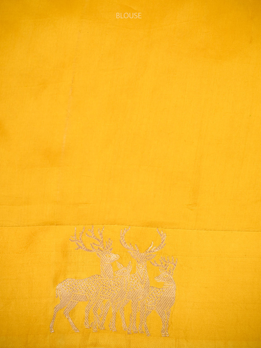Yellow Booti Katan Silk Handloom Banarasi Saree - Sacred Weaves