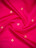 Magenta Booti Katan Silk Handloom Banarasi Saree - Sacred Weaves