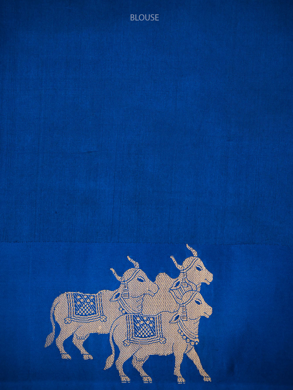 Blue Booti Katan Silk Handloom Banarasi Saree - Sacred Weaves