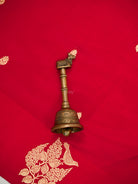 Red Booti Katan Silk Handloom Banarasi Saree - Sacred Weaves