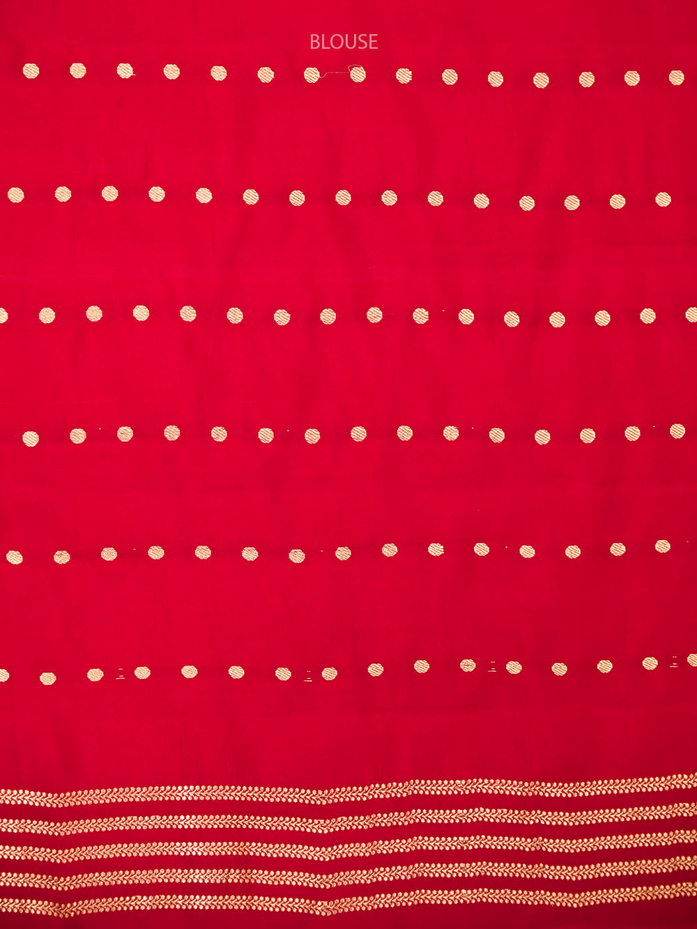 Red Booti Katan Silk Handloom Banarasi Saree - Sacred Weaves