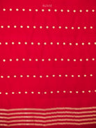 Red Booti Katan Silk Handloom Banarasi Saree - Sacred Weaves