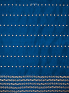 Blue Booti Katan Silk Handloom Banarasi Saree - Sacred Weaves