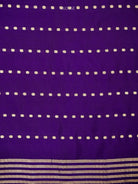 Purple Booti Katan Silk Handloom Banarasi Saree - Sacred Weaves