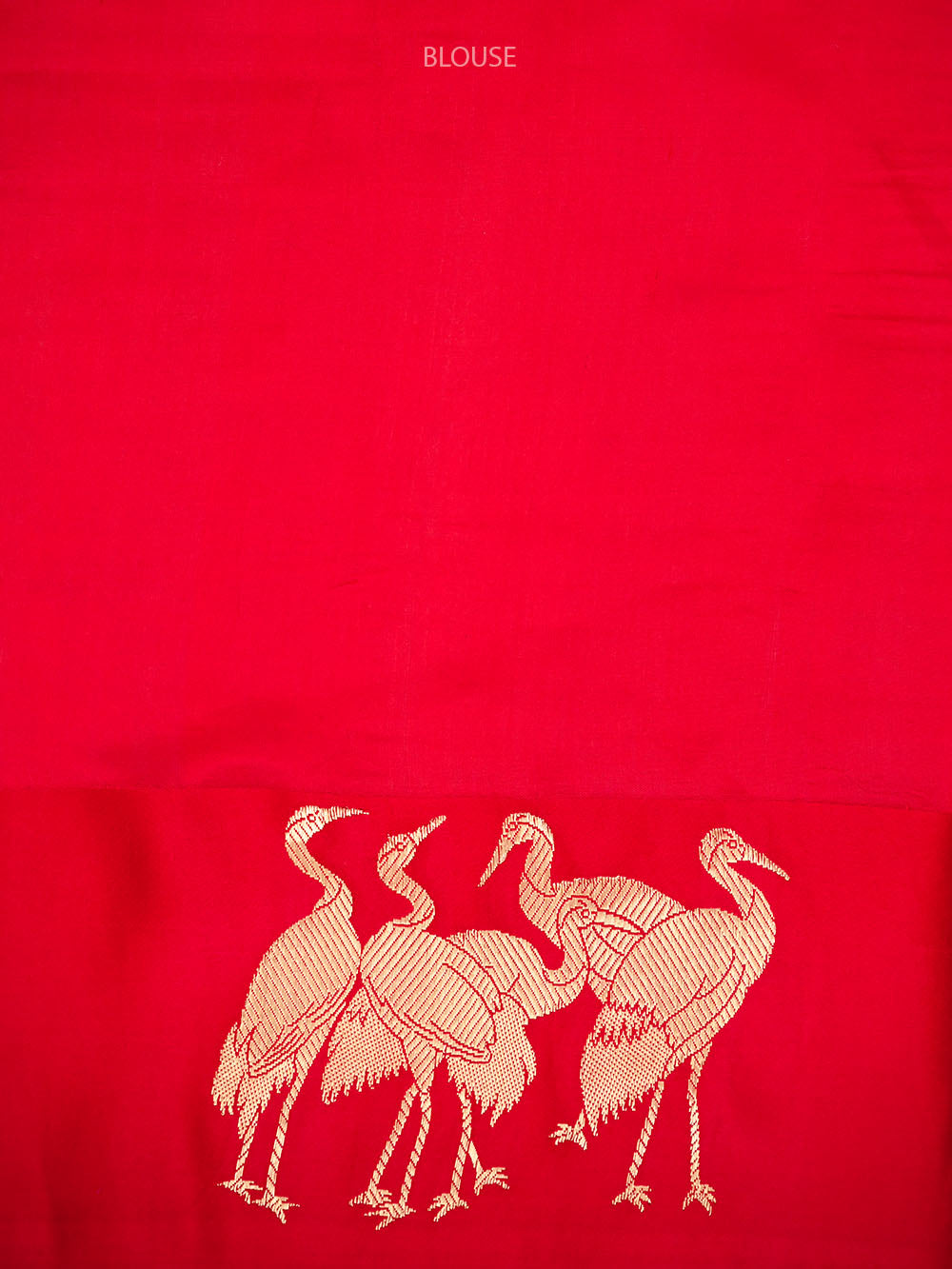 Red Booti Katan Silk Handloom Banarasi Saree - Sacred Weaves