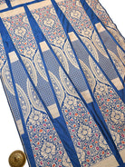 Midnight Blue Meenakari Silk Handloom Banarasi Lehenga - Sacred Weaves