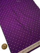 Purple Booti Meenakari Katan Silk Handloom Banarasi Suit - Sacred Weaves