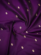 Purple Booti Meenakari Katan Silk Handloom Banarasi Suit - Sacred Weaves