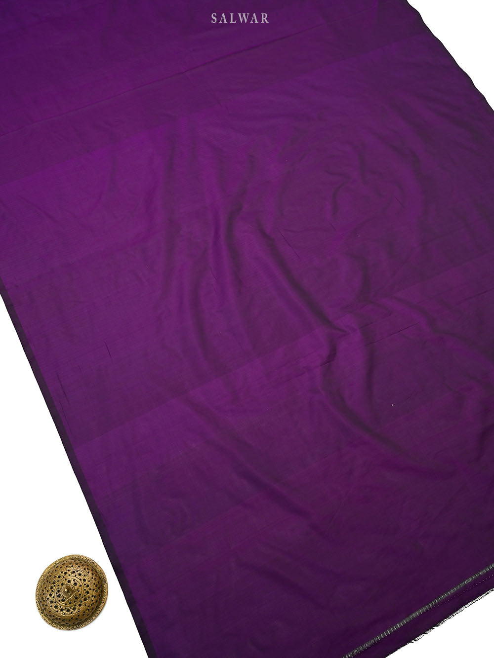 Purple Booti Meenakari Katan Silk Handloom Banarasi Suit - Sacred Weaves