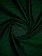 Bottle Green Floral Booti Satin Silk Handloom Banarasi Suit - Sacred Weaves