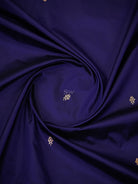 Blue Plain Katan Silk Handloom Banarasi Suit - Sacred Weaves