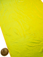 Lime Yellow Satin Tanchoi Silk Handloom Banarasi Suit - Sacred Weaves