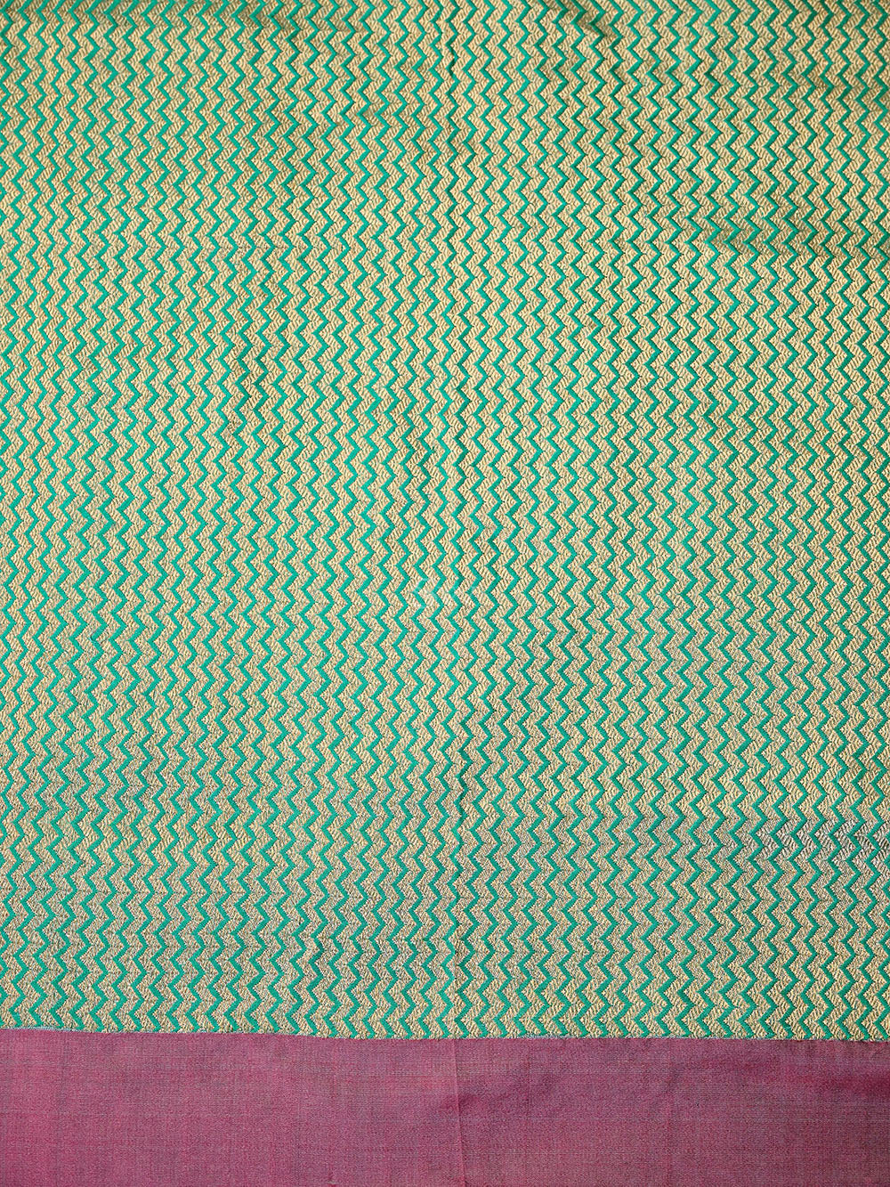 Sea Green Satin Tanchoi Silk Handloom Banarasi Suit - Sacred Weaves