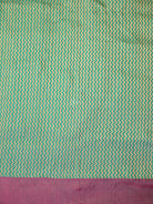 Sea Green Satin Tanchoi Silk Handloom Banarasi Suit - Sacred Weaves
