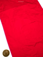 Red Floral Booti Satin Silk Handloom Banarasi Suit - Sacred Weaves