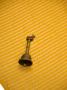 Yellow Zari Stripe Crepe Silk Handloom Banarasi Saree - Sacred Weaves