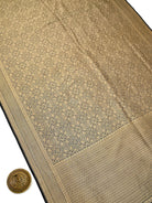 Black Shikargah Brocade Silk Handloom Banarasi Saree - Sacred Weaves
