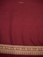 Wine Floral Meenakari Silk Brocade Handloom Banarasi Saree - Sacred Weaves