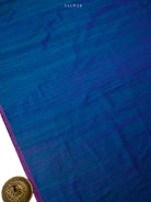 Peacock Blue Meenakari Booti Dupion Silk Handloom Banarasi Suit - Sacred Weaves