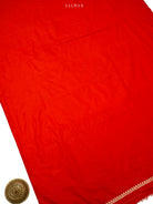 Red Jaal Katan Silk Handloom Banarasi Suit - Sacred Weaves
