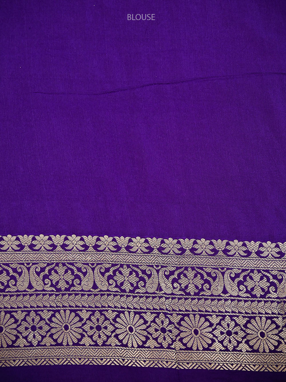 Purple Brocade Silk Meenakari Handloom Banarasi Saree - Sacred Weaves