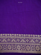Purple Brocade Silk Meenakari Handloom Banarasi Saree - Sacred Weaves