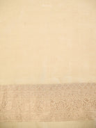 Beige Brocade Meenakari Silk Handloom Banarasi Saree - Sacred Weaves