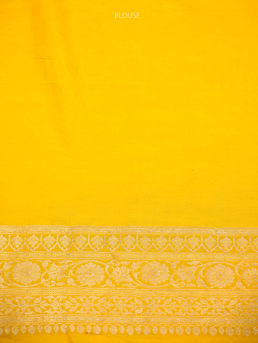 Yellow Silk Brocade Meenakari Handloom Banarasi Saree - Sacred Weaves