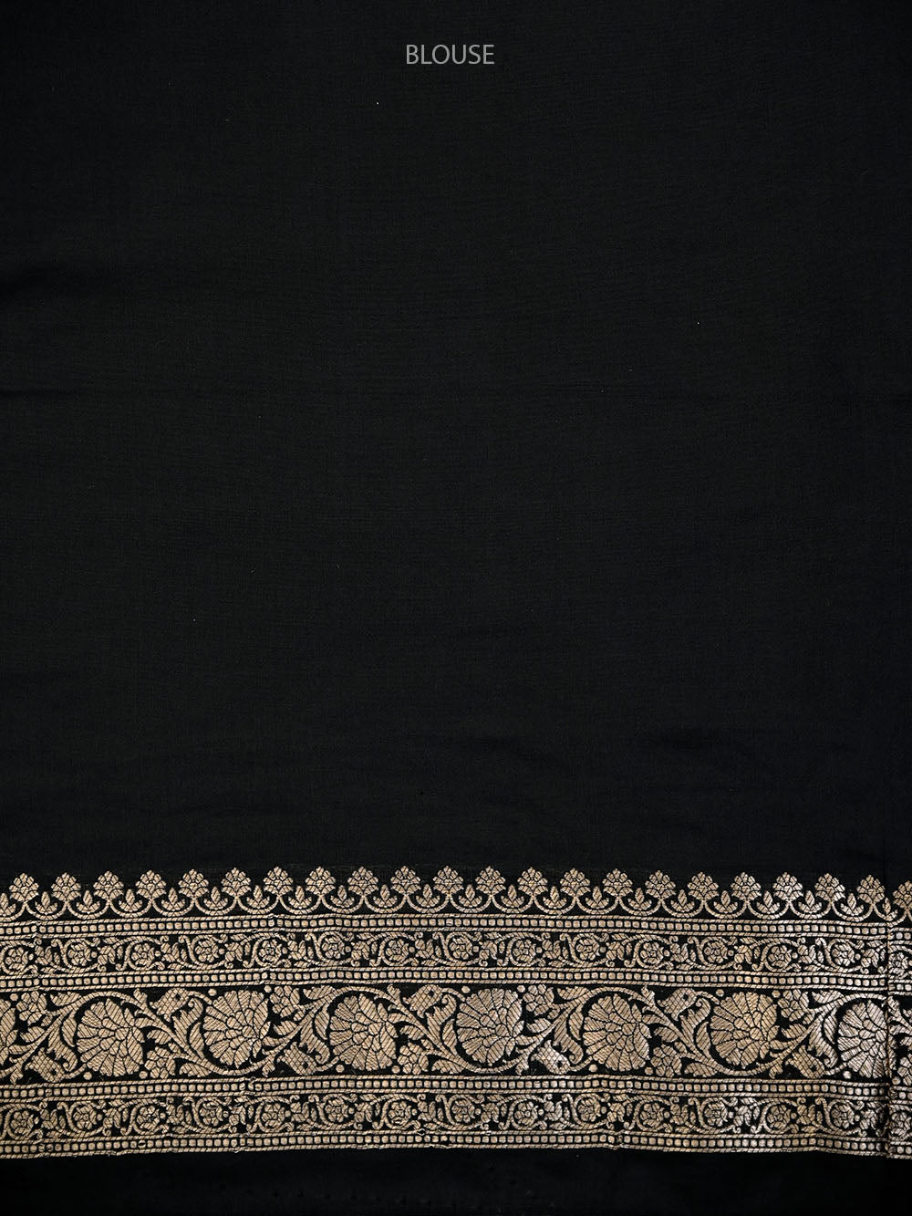 Black Meenakari Silk Zari Brocade Handloom Banarasi Saree - Sacred Weaves