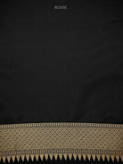 Black Sona Roopa Silk Brocade Handloom Banarasi Saree - Sacred Weaves