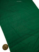 Bottle Green Booti Katan Silk Handloom Banarasi Suit - Sacred Weaves