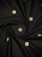 Black Booti Katan Silk Handloom Banarasi Suit - Sacred Weaves