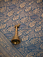 Midnight Blue Zari Brocade Crepe Silk Handloom Banarasi Saree - Sacred Weaves