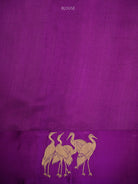 Purple Zari Booti Pure Silk Handloom Banarasi Saree - Sacred Weaves