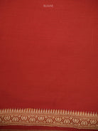 Magenta Booti Moonga Tussar Silk Handloom Banarasi Saree - Sacred Weaves