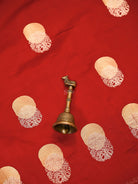 Red Sona Roopa Booti Satin Silk Handloom Banarasi Suit - Sacred Weaves