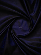 Dark Blue Black Sona Roopa Booti Satin Silk Handloom Banarasi Suit - Sacred Weaves