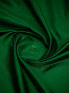 Bottle Green Satin Tanchoi Silk Handloom Banarasi Suit - Sacred Weaves