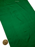 Bottle Green Satin Tanchoi Silk Handloom Banarasi Suit - Sacred Weaves