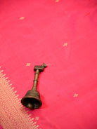 Dark Pink Plain Katan Silk Handloom Banarasi Suit - Sacred Weaves