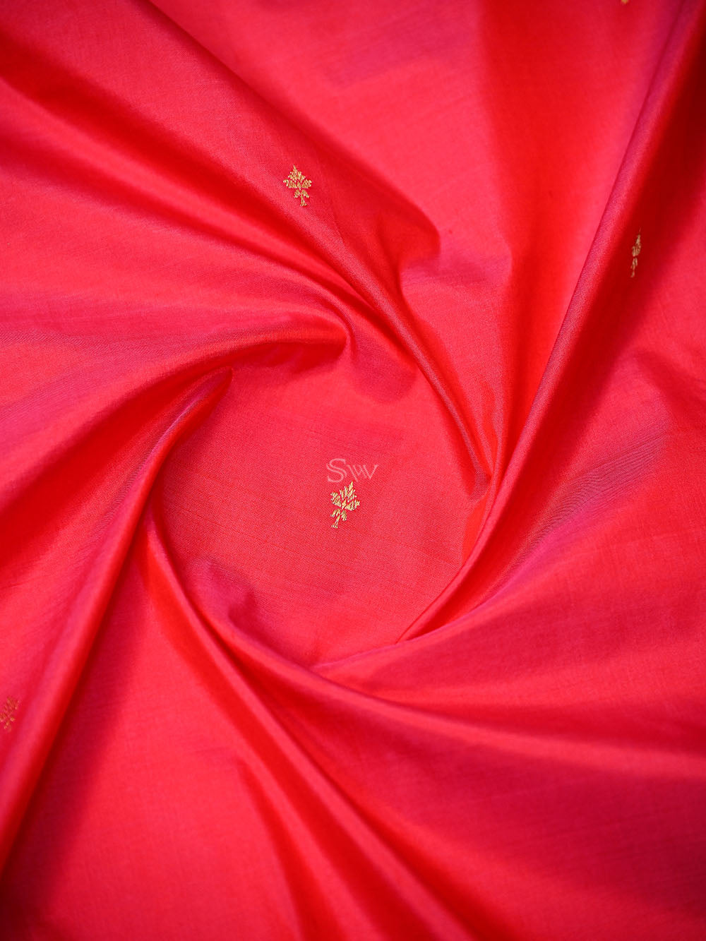 Dark Pink Plain Katan Silk Handloom Banarasi Suit - Sacred Weaves